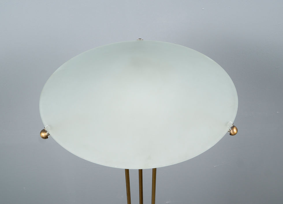 Thumbnail: FUTURISTIC GERMAN FROSTED GLASS FLOOR LAMP FROM WOFI, 1980S​​​​​​​