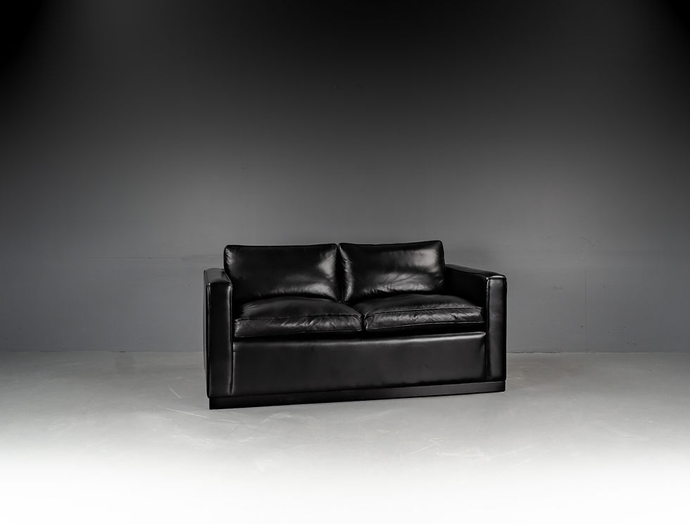 Thumbnail: LEATHER SOFA IN THE STYLE BY CHARLES PFISTER FOR KNOLL, 1970S