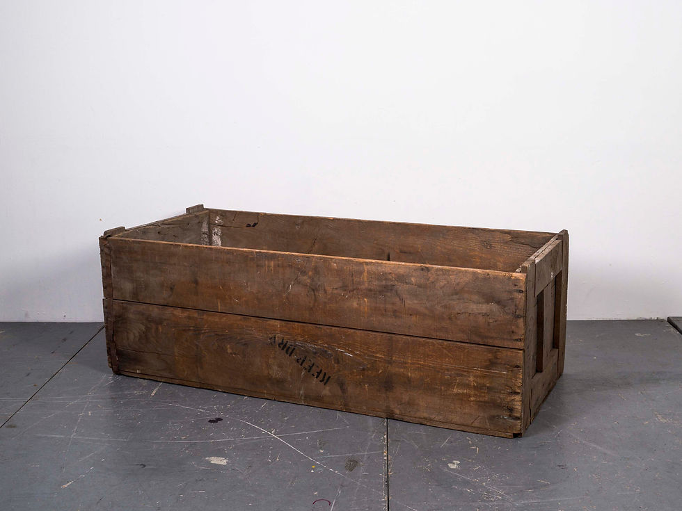 Thumbnail: OBJECT AND SULPTURE AN OLD WOODEN BOX MADE IN JAPAN