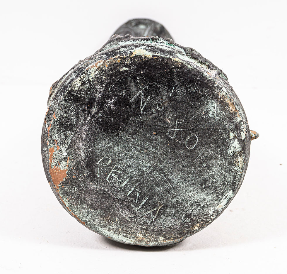 Thumbnail: BURTALIST ART DECO CERAMIC VASES IN COPPER PATINA​​​​​​​.