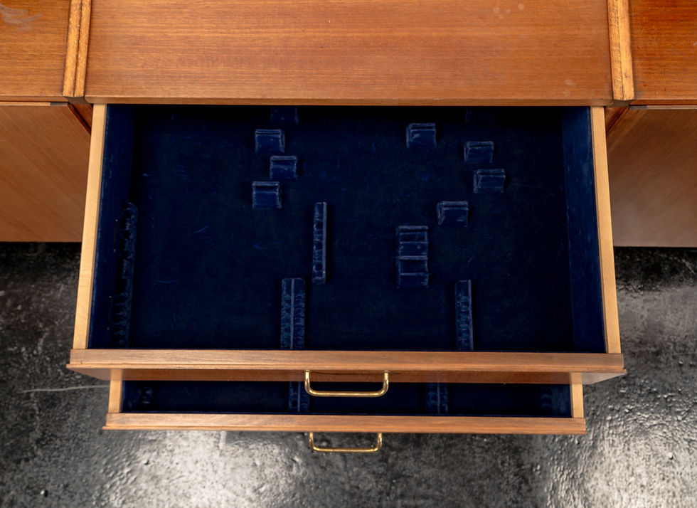 Thumbnail: SIDEBOARD WITH SHELVES BY ERWIN BEHR STUDY FOR BMZ, 1950S​​​​​