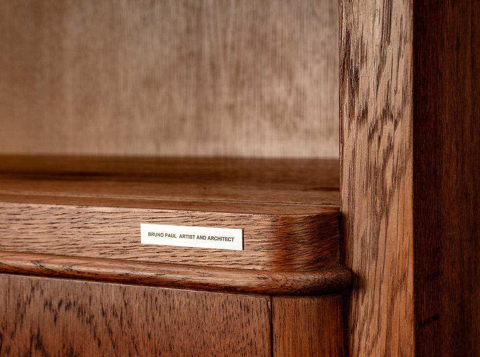 Thumbnail: ​​​​​​​ART DECO CABINET IN OAK BY BRUNO PAUL FOR VEB HELLERAU 1930s
