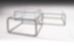 Thumbnail: RARE LOUNGE COFFEE TABLE  GLAS & METAL 1970s