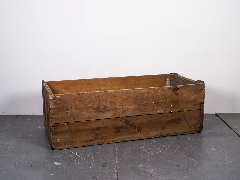 Thumbnail: OBJECT AND SULPTURE AN OLD WOODEN BOX MADE IN JAPAN