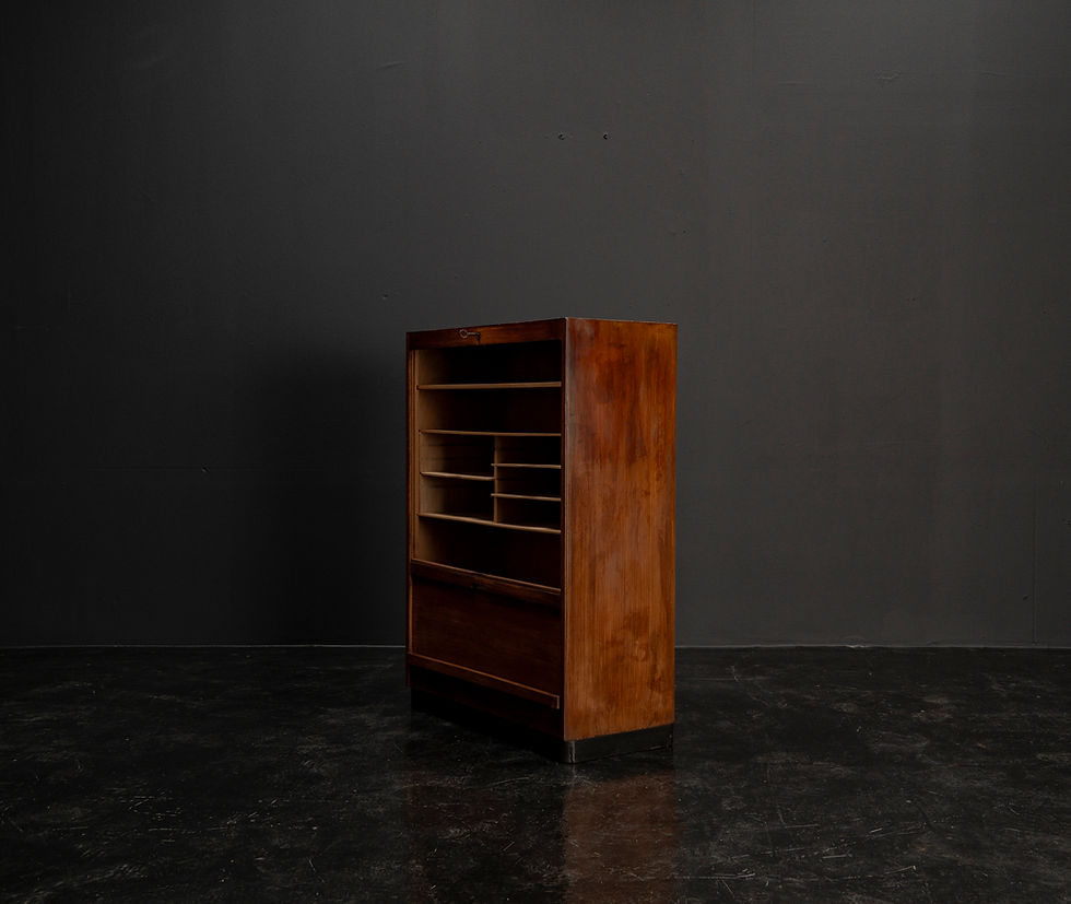 Thumbnail: FILING CABINET WITH ROLLING DOOR A CLASSIC FROM THE 1930S