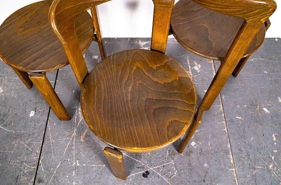 Thumbnail: ROUND STACKABLE CHAIRS BY BRUNO REY FOR KUSCH+CO 70s