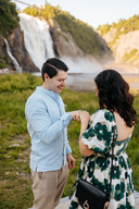Demande en mariage aux Chutes Montmorency à Québec