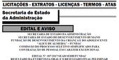 Saiu o Edital preliminar do PSS da FUNDAC no Diário Oficial eletrônico