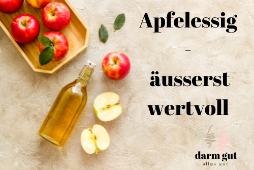 Apfelessig ist wertvoll fĂŒr den Darm & den Stoffwechsel