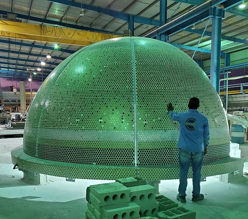 GRP Dome with Mosaic Texture
