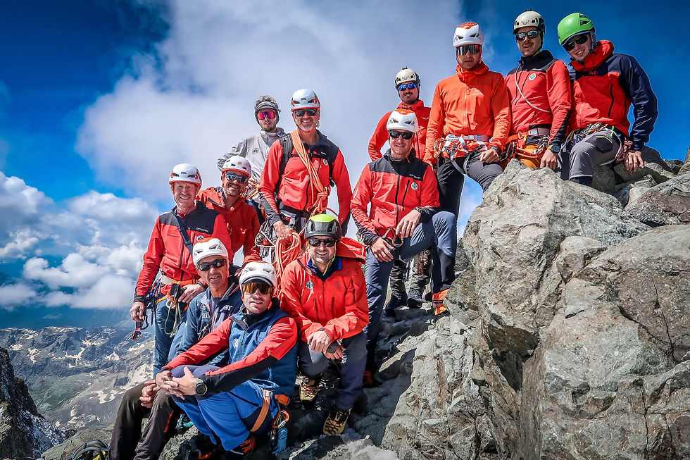 Windischgarstens Bergretter am Gipfel des Biz Bernina