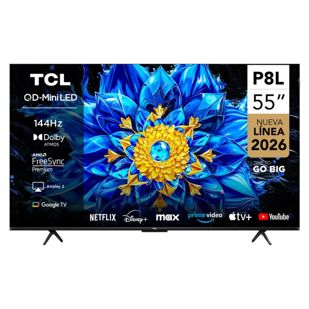 Tv Tcl 55 P8l Qd-mini Led 4k Premium 144hz Hdmi 2.1