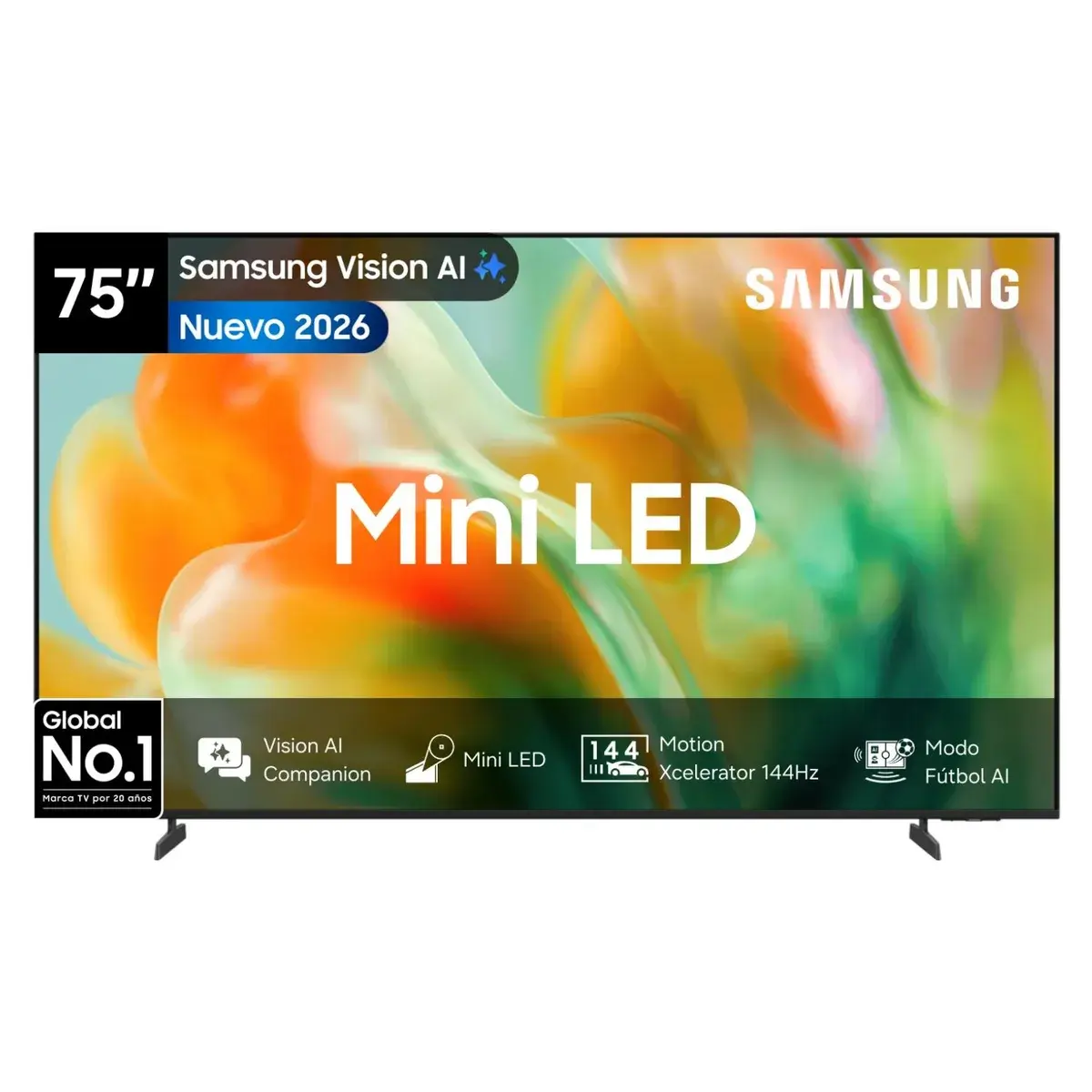 TV SAMSUNG 75'' Mini LED M80H 4K 144HZ HDM 2.1 AI MODELO 2026
