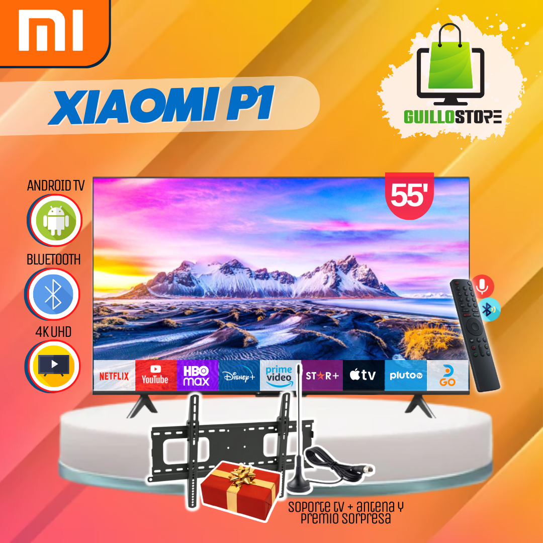 Smart Tv 55" Xiaomi P1 UHD 4k Android Tv Google Asistente