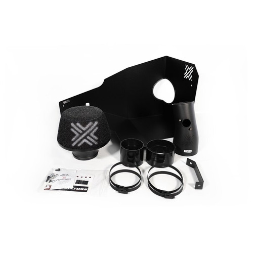 Ansaugbrücke Sportfilter FIAT Ansaugkit Performance Luftfilter Kegel, Blau + Chrom Passend Für Performance Ansaugkit
