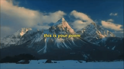 "This Is Your Poem"