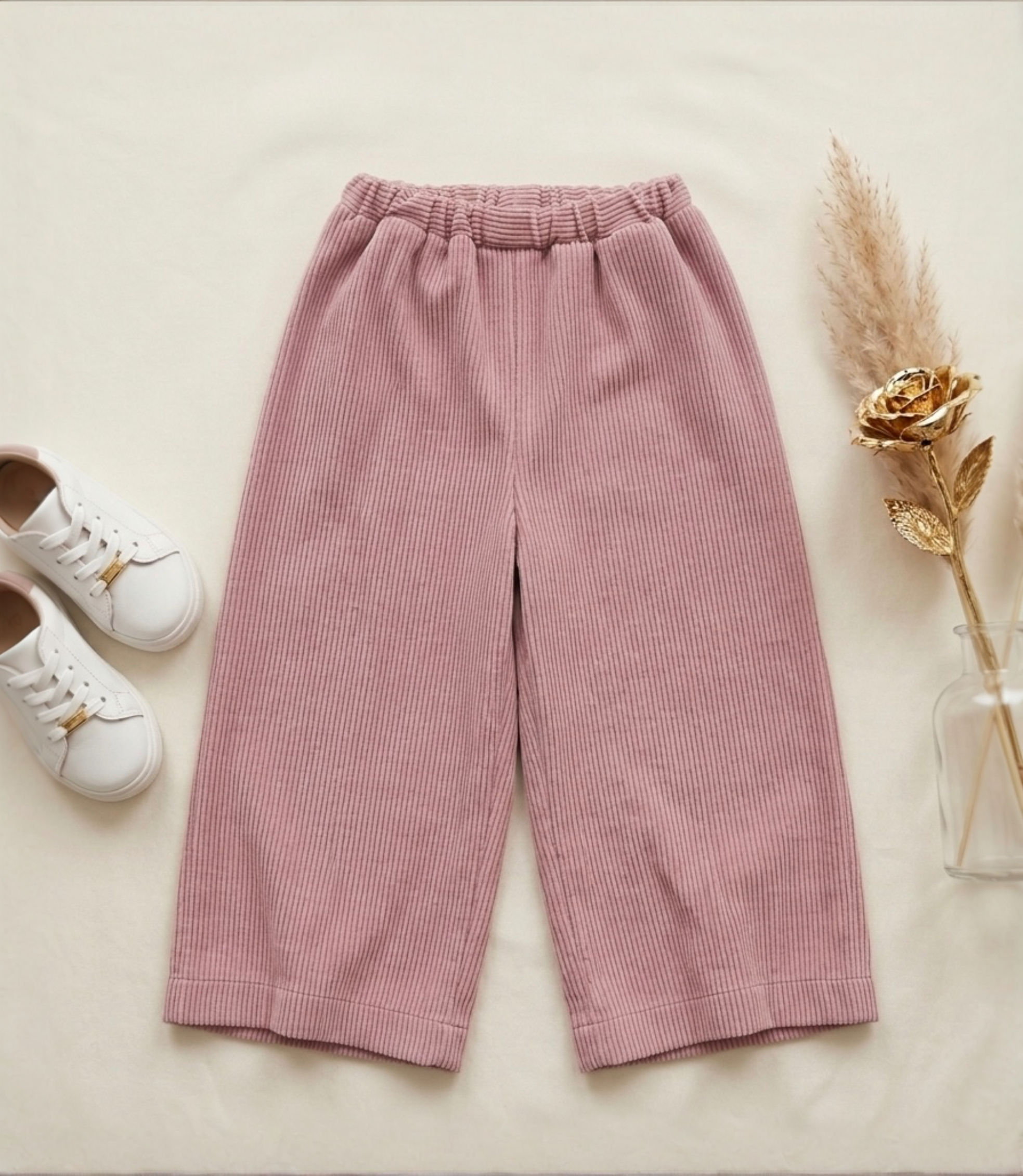 Cartamodello pantalone a gamba larga per bambina