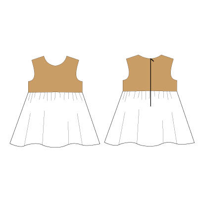 Abitino Sole con la gonnelina a ruota