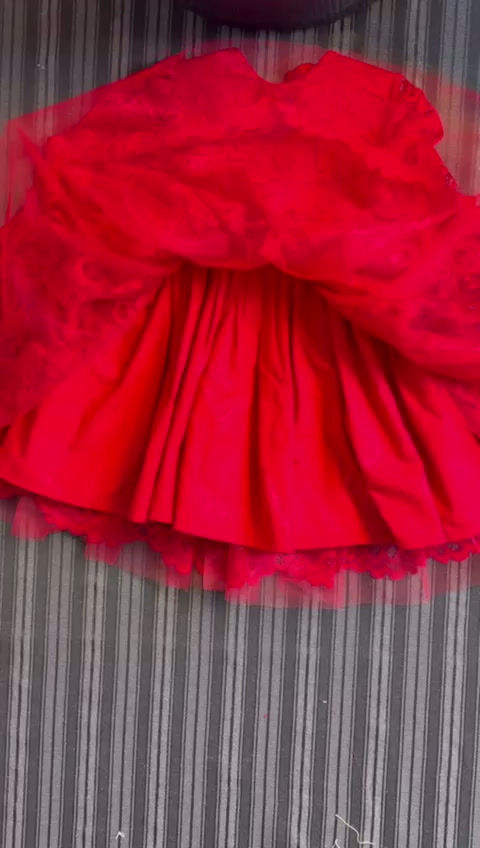 Miniatura: Abito da Bambina in Pizzo – Gonna Ampia ​​​​​​​Cartamodello PDF