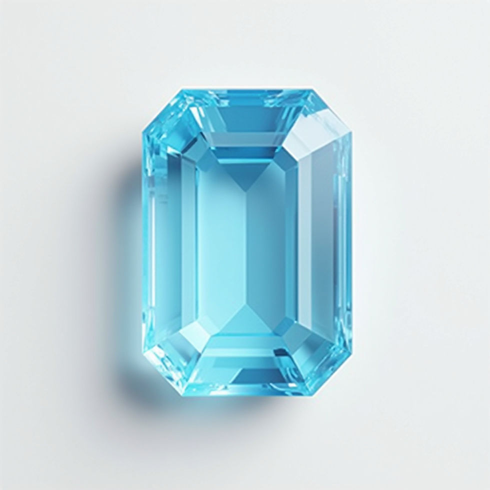 Irradiated Blue Topaz