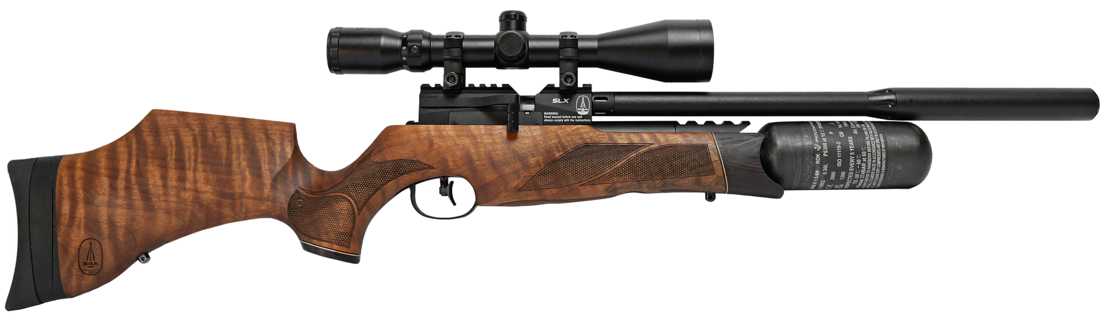 BSA R12 SLX Air Rifle Walnut Stock