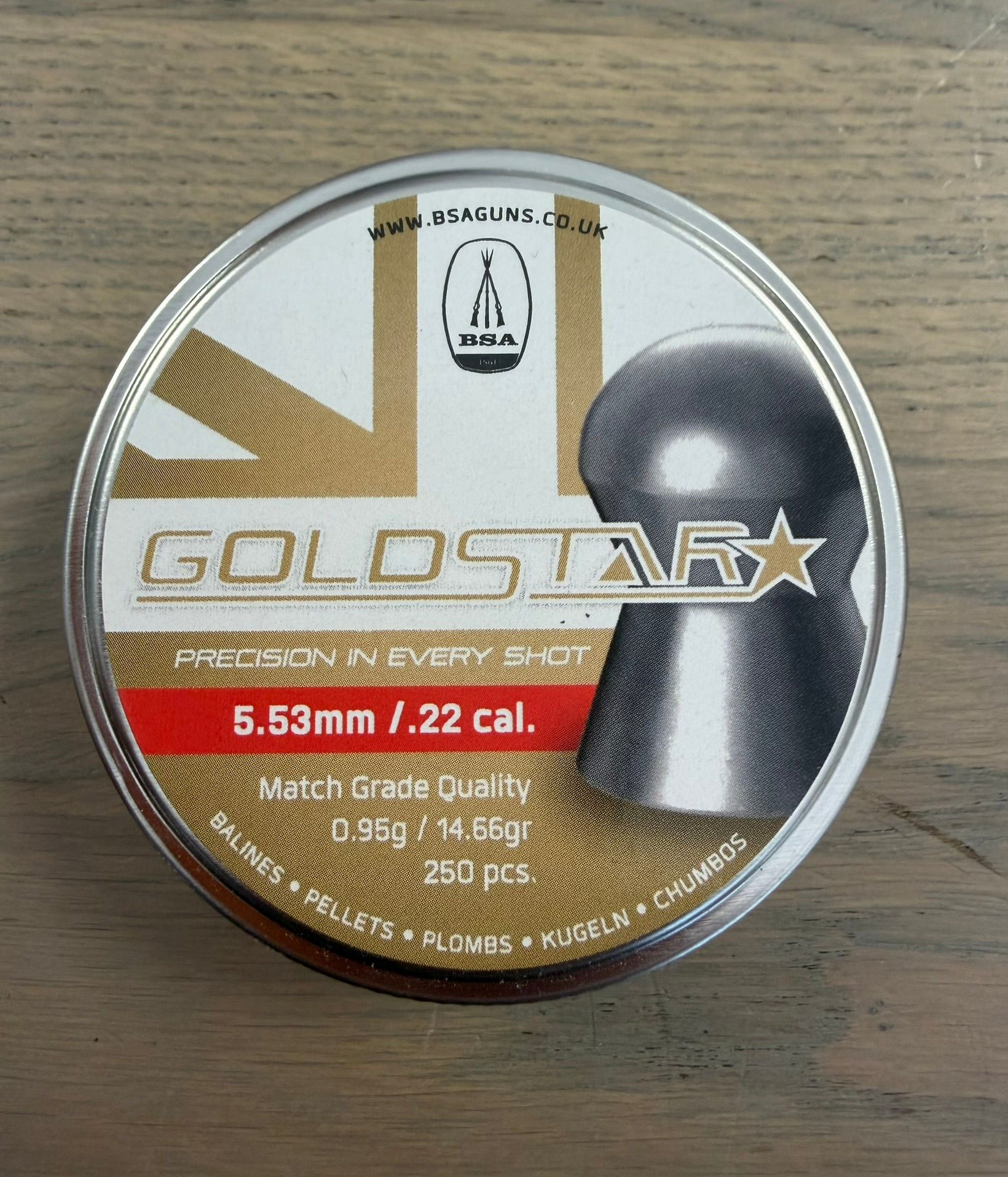 BSA Goldstar .22 Tins of 250