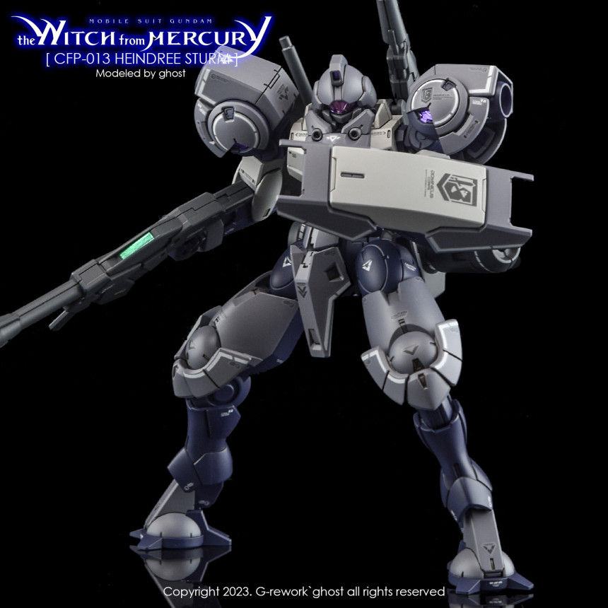 縮圖：炎特別版 HG 1/144 水星的魔女 海因托利斯特姆 Heindree Sturm 專用水貼