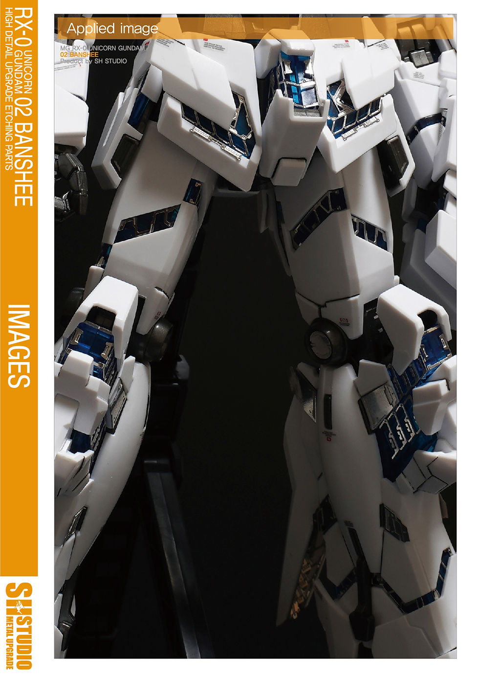縮圖：[特別訂購] SH 工作室 MG 1/100 獨角獸高達 報喪女妖 Unicorn Gundam Banshee 蝕刻片 (含背膠)