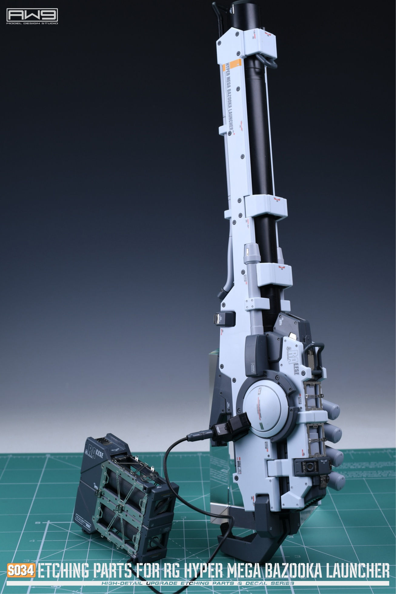 [特別訂購] Madworks AW9 RG/EW 1/144 米加粒子炮細節蝕刻片+水貼套裝 S034