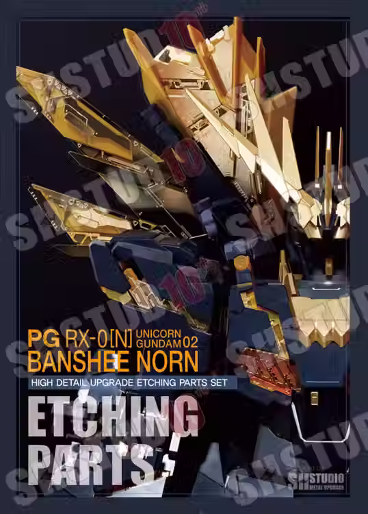 縮圖：[特別訂購] SH 工作室 PG 1/60 獨角獸高達 報喪女妖 Unicorn Gundam Banshee Norn 蝕刻片套裝