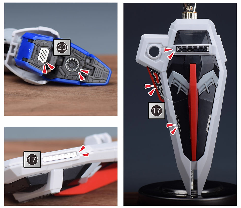 縮圖：[特別訂購] 新月 MGSD 自由高達 Freedom Gundam 專用蝕刻片 (含背膠)