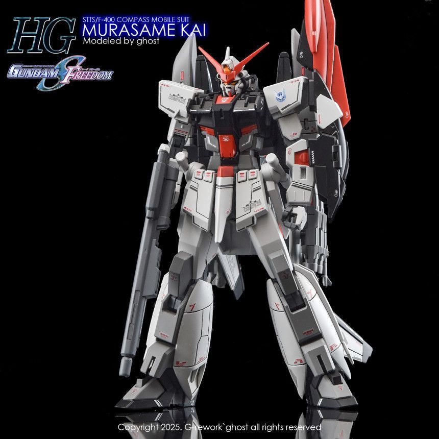 縮圖：炎特別版 HG 1/144 STTS/F-400 村雨改 量產機 劇場版 Murasame Kai Seed Freedom 專用水貼