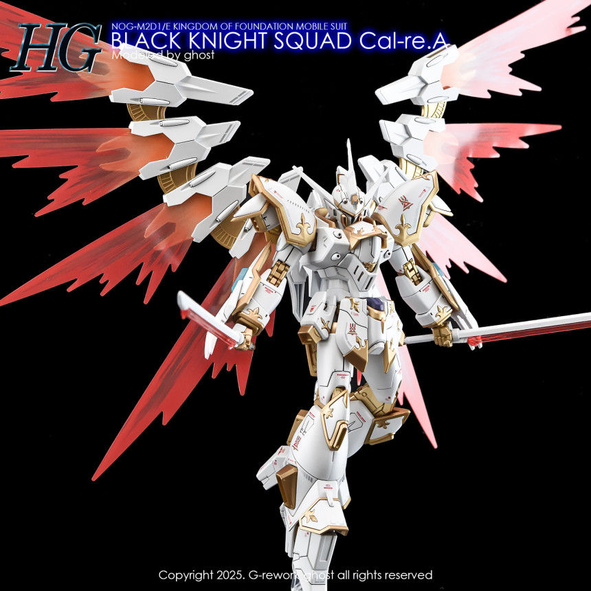 縮圖：炎特別版 HG 1/144 神鳥 迦樓羅 黑騎士小隊 Black Knight Squad Cal-re.A Seed Freedom 專用水貼
