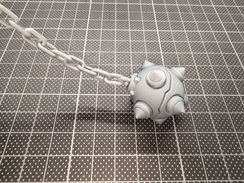 縮圖：Side Mechanics 3D 印製 MG 1/100 元組高達 流星錘 Gundam Hammer 樹脂膠武器輔件