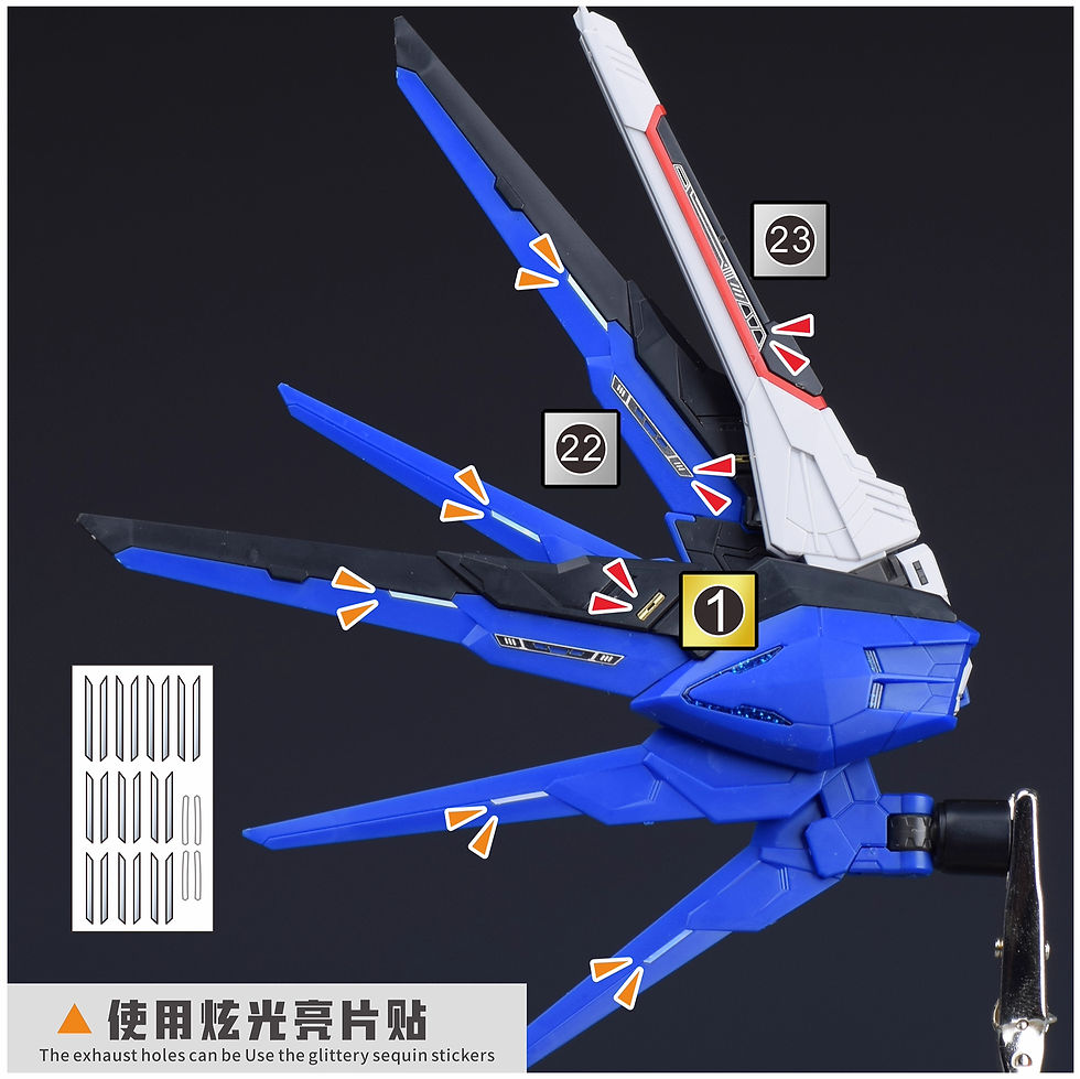 縮圖：[特別訂購] 新月 MGSD 自由高達 Freedom Gundam 專用蝕刻片 (含背膠)