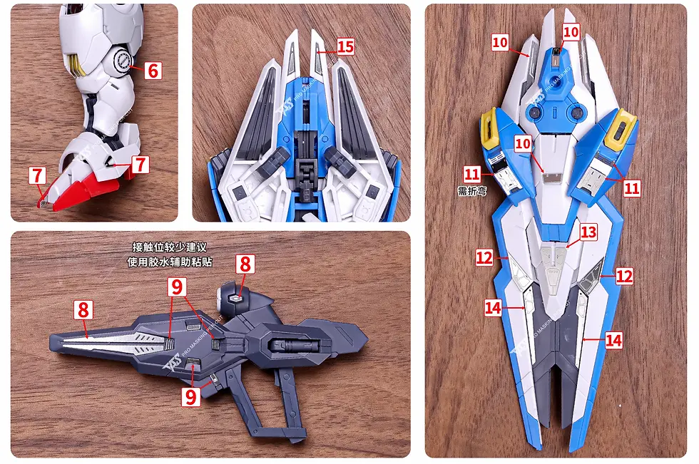 縮圖：[特別訂購] TAS 沉迷者 MGSD 風靈高達 Gundam Aerial 專用蝕刻片 (含背膠)