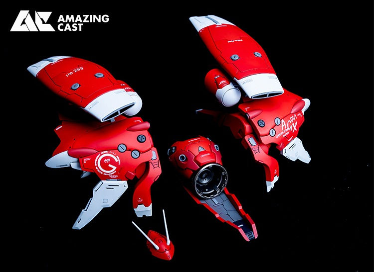 縮圖：[特別訂購] Amazing Cast 1/90 AGX-04 紅色角馬 Gerbera Tetra 樹脂膠全件原件