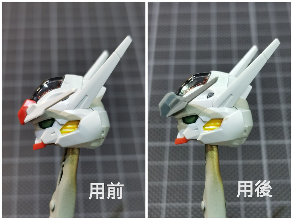 縮圖：Side Mechanics 3D 印製 FM 1/100 水星的魔女 風靈高達 Gundam Aerial 頭部天線樹脂膠改件