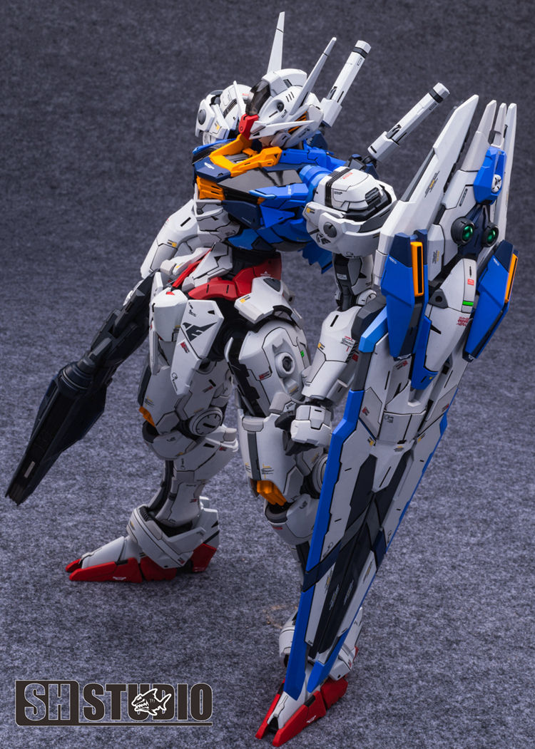 縮圖：[特別訂購] SH 工作室 PG 1/60 風靈高達 Gundam Aerial 樹脂膠全件原件