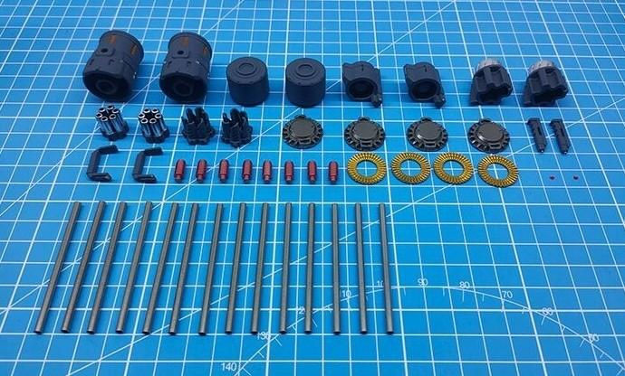 縮圖：阿努比斯 3D 印製 MG 通用武器裝備加特林炮樹脂膠改件 EX-001
