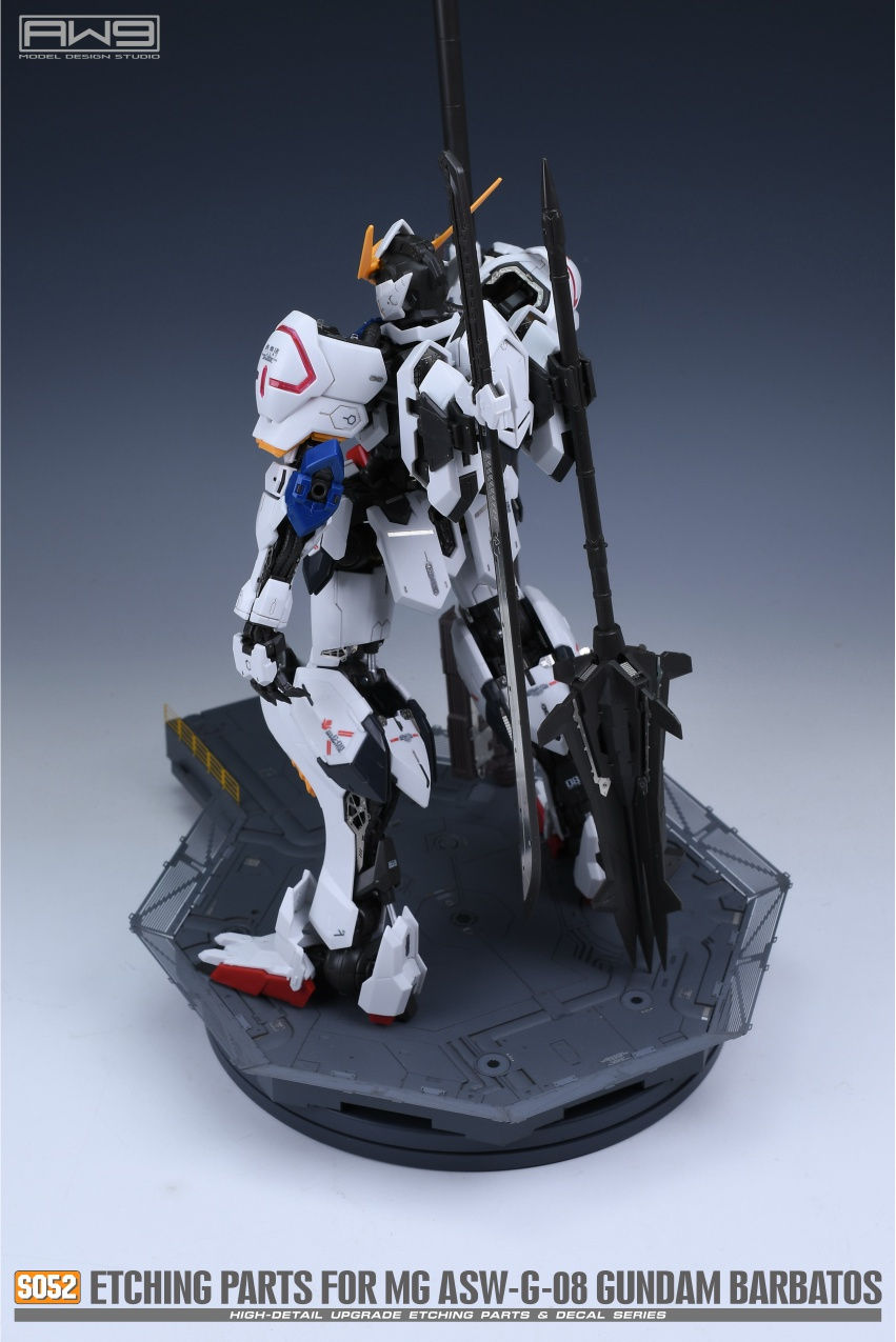 縮圖：Madworks AW9 MG 1/100 巴巴托斯高達 Gundam Barbatos 細節蝕刻片+水貼套裝 S052