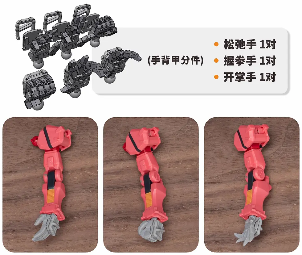 縮圖：[特別訂購] TAS 沉迷者 3D 印製 HG 1/144 GQuuuuuuX 紅色高達 Red Gundam 造型手改件