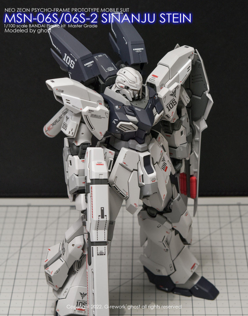 縮圖：炎 MG 1/100 MSN-06S 卡版原石新安洲 Sinanju Stein Ver.Ka 專用水貼