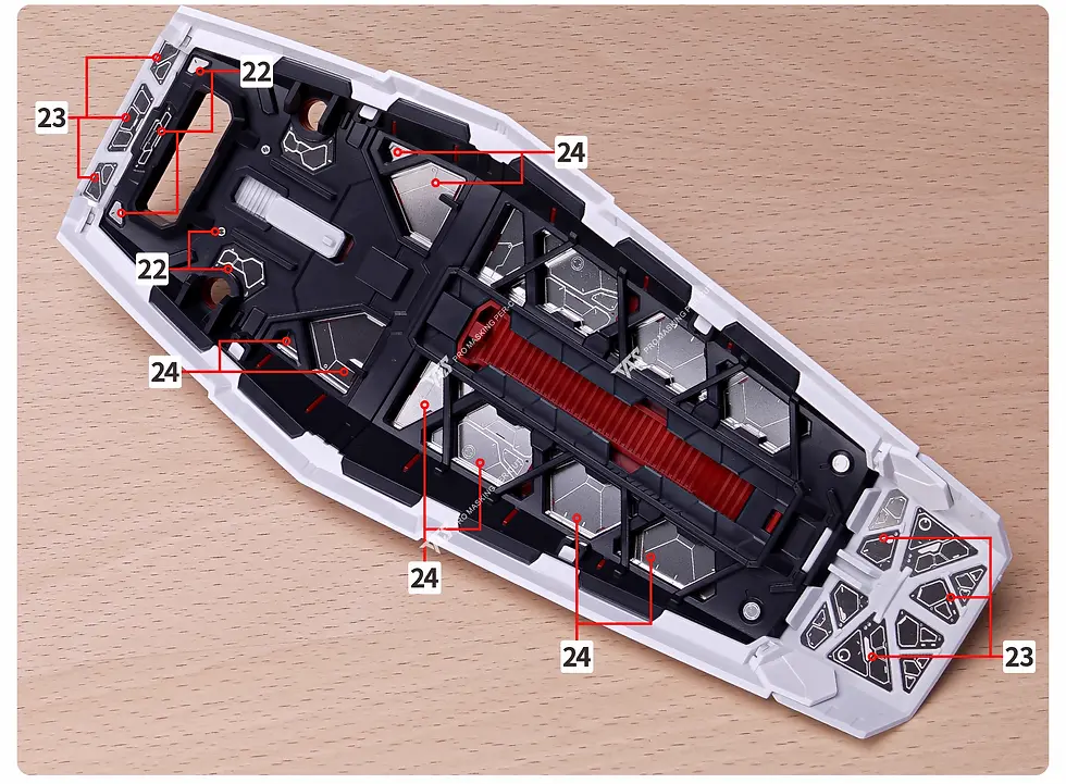 縮圖：[特別訂購] TAS 沉迷者 PGU 1/60 元組高達 Gundam Unleashed 專用蝕刻片 (含背膠)