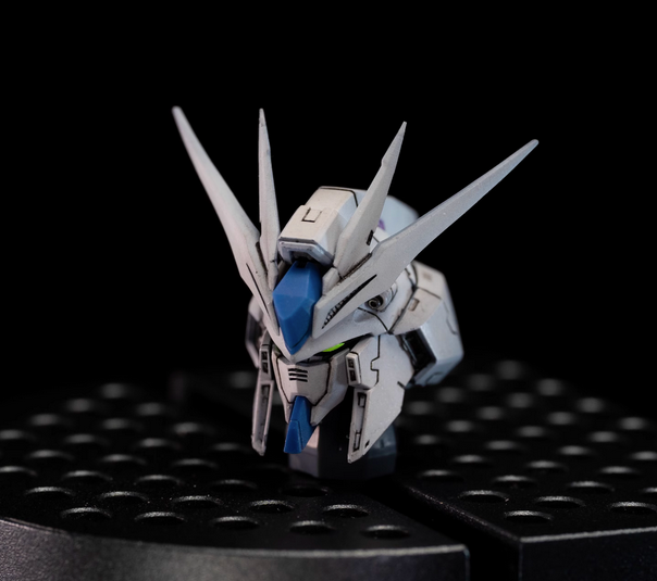 縮圖：颯翼工坊 3D 印製 RG 1/144 海牛高達 Hi-v Gundam 頭部樹脂膠改件原件