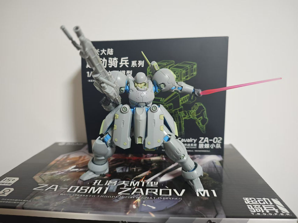 縮圖：酋長大陸 1/144 ZA-11 茲克洛恩 ZI-KRON 超動騎兵 組裝模型