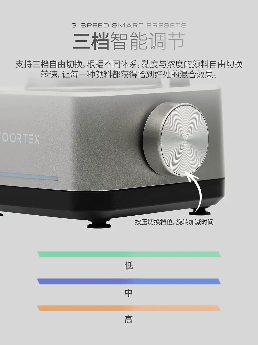 縮圖：[特別訂購] 伽利略 Gaahleri 可調速搖漆機 Voortex