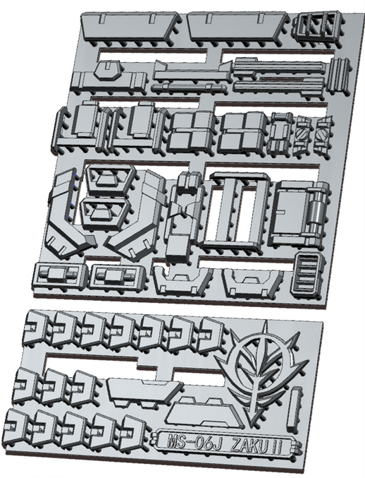 縮圖：阿努比斯 3D 印製 MG 渣古樹脂膠細節改件 GP024