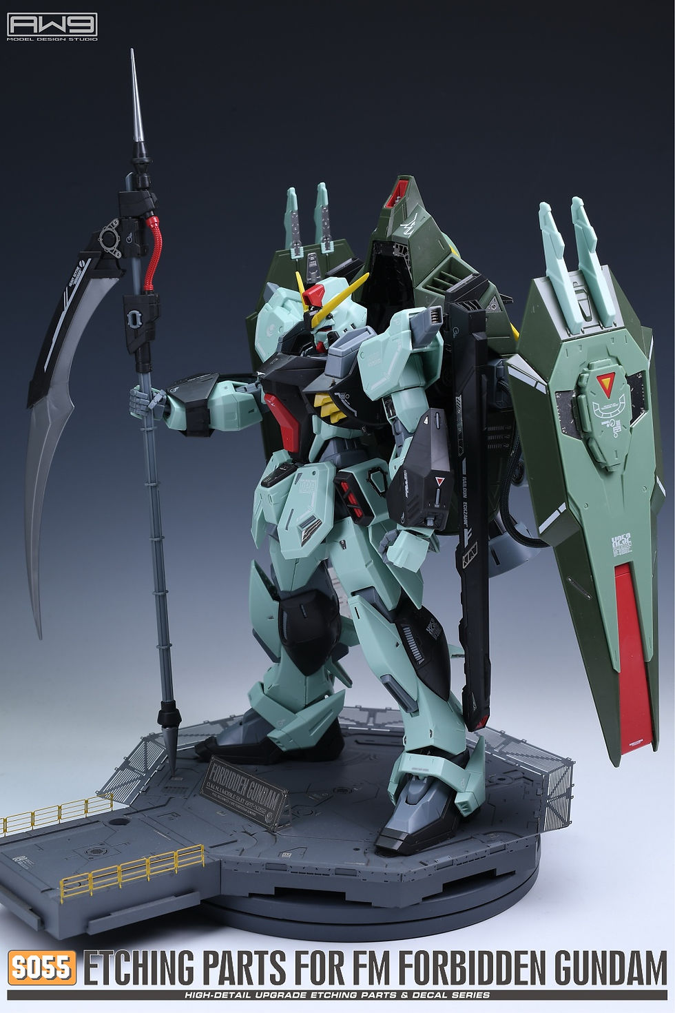 縮圖：Madworks AW9 FM 1/100 GAT-X252 禁斷高達 Forbidden Gundam 細節蝕刻片+水貼套裝 S055