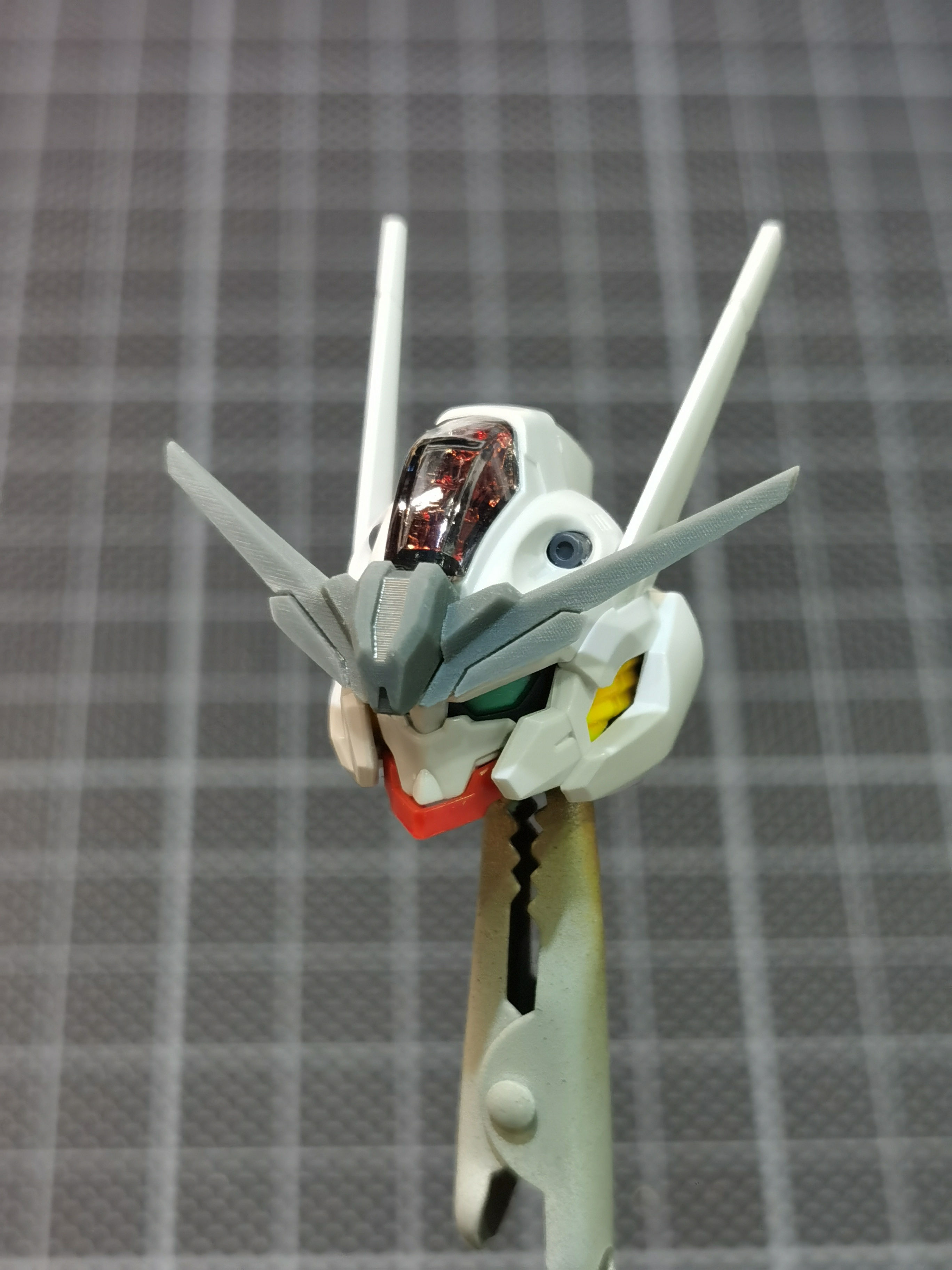 Side Mechanics 3D 印製 FM 1/100 水星的魔女 風靈高達 Gundam Aerial 頭部天線樹脂膠改件